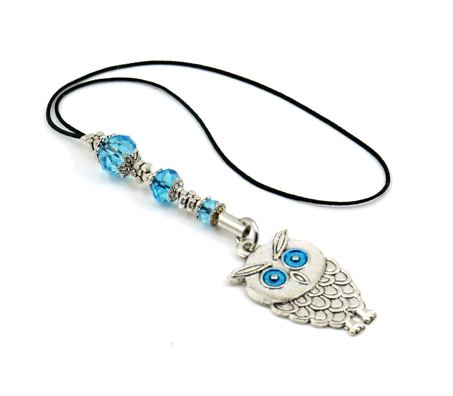 Owl | Evil Eye Protection | Bag Backpack Cellphone Case Charm Ornament | Good Luck | Positive Vibes | Intuition Power | Inner Wisdom