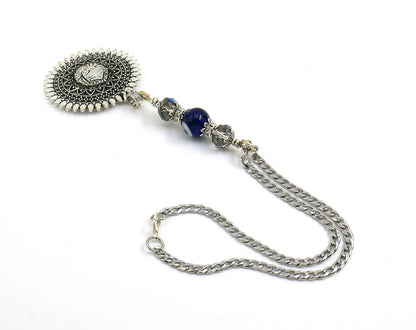 Durga, Maa Durga, Hindu Goddess Car Rear View Mirror Hanging , Amba Maa Hanging for Home Wall/Door/Car/Bag for Divine Blessings & Protection