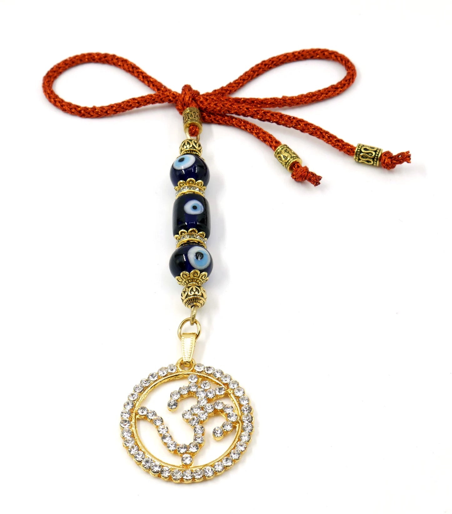 Evil Eye-Evil Eye Protection-Divine OM Hanging for Car/Home/Office/Business for Positive Vibes, Happiness, Good Fortune & Prosperity