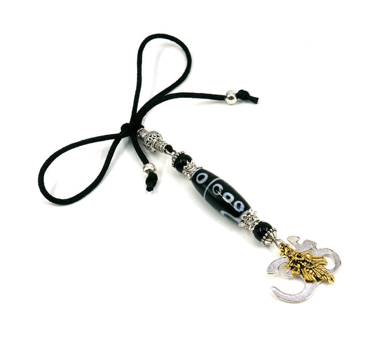 OM | Krishna | Radha Krishna | Evil Eye Protection | Car Rearview Mirror Ornament | Good Luck | Positive Vibes | Positive Vibrations