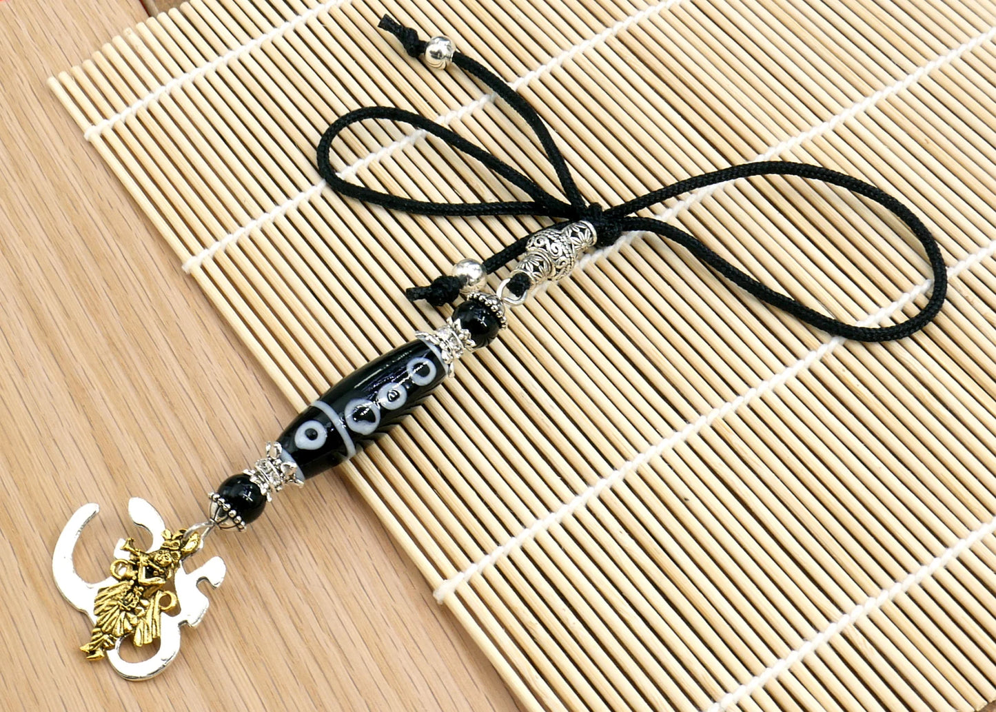 OM | Krishna | Radha Krishna | Evil Eye Protection | Car Rearview Mirror Ornament | Good Luck | Positive Vibes | Positive Vibrations
