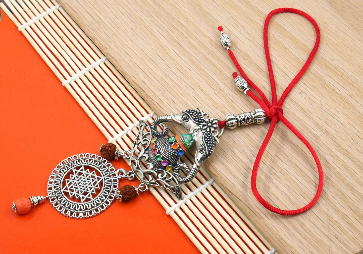 Very Rare Mangal Kalash Yantra Hanging | Mangal Kalash with Gajraj (Good Luck & Prosperity Elephants) and Sri Yantra | Prosperity Yantra