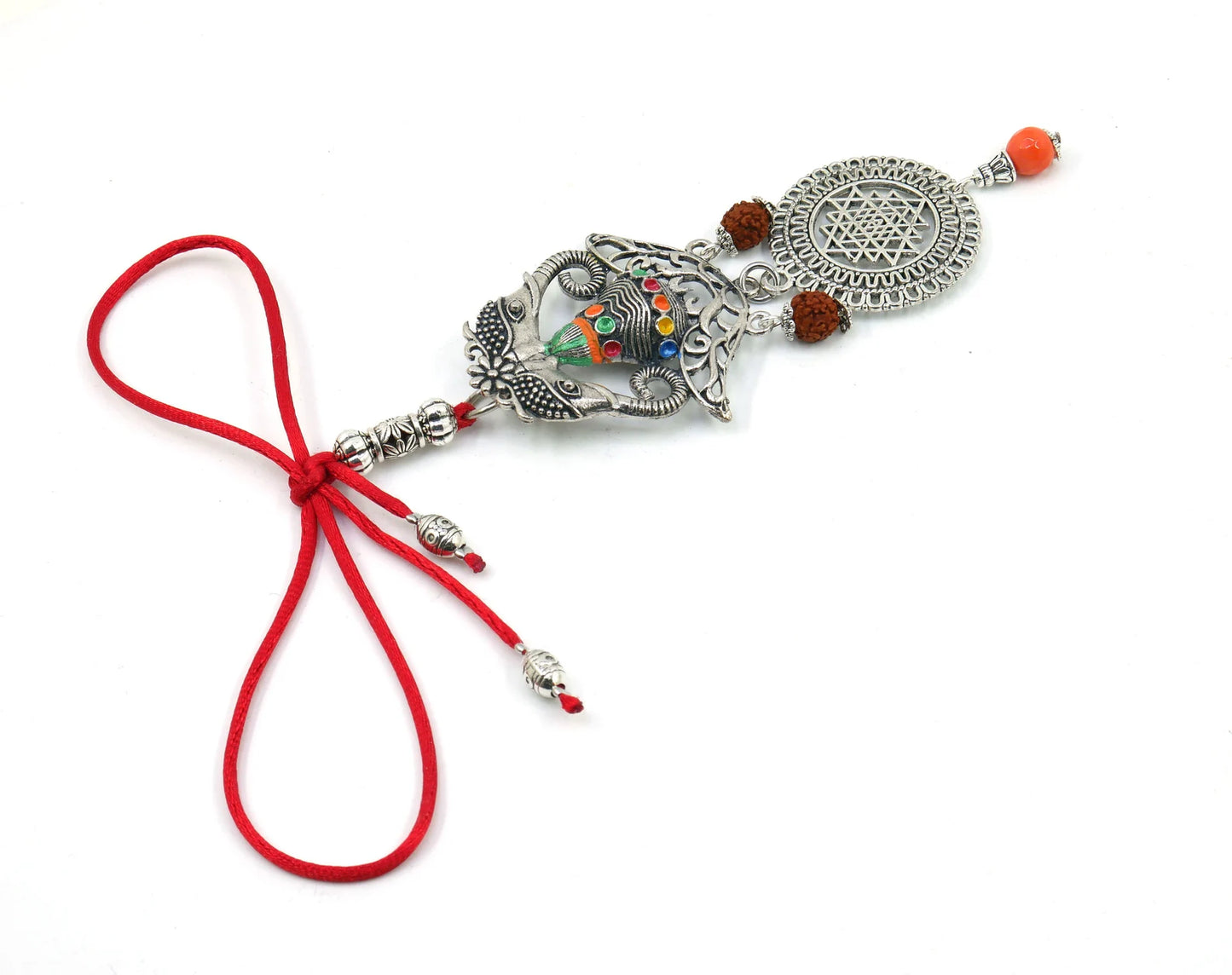 Very Rare Mangal Kalash Yantra Hanging | Mangal Kalash with Gajraj (Good Luck & Prosperity Elephants) and Sri Yantra | Prosperity Yantra