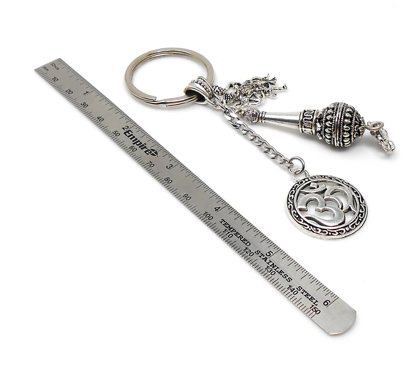 Evil eye Protection Lord Hanumanji Kavach(Amulet)-Indian Hindu Protection & Strength Key Ring for Home/Car/Office/Business-Hindu Deity Charm