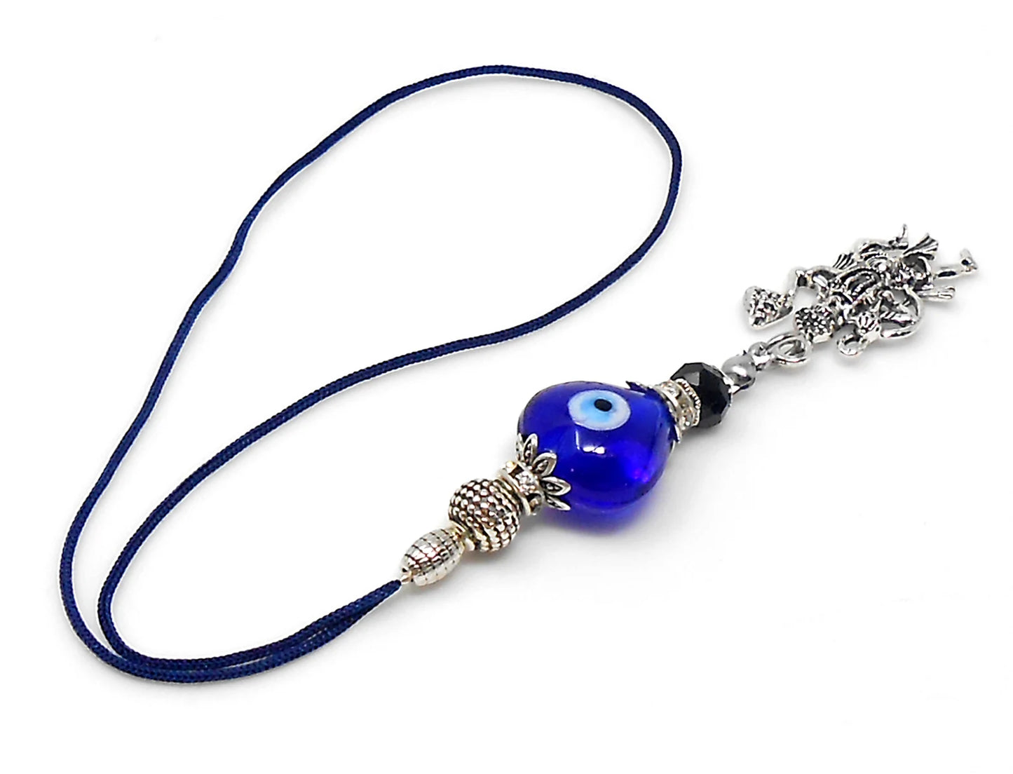 Evil Eye Protection Lord Hanuman ji Kavach (Amulet)-Cell Phone Dangler-Rear View Mirror Car Hanger-Indian Hindu God of Protection & Strength