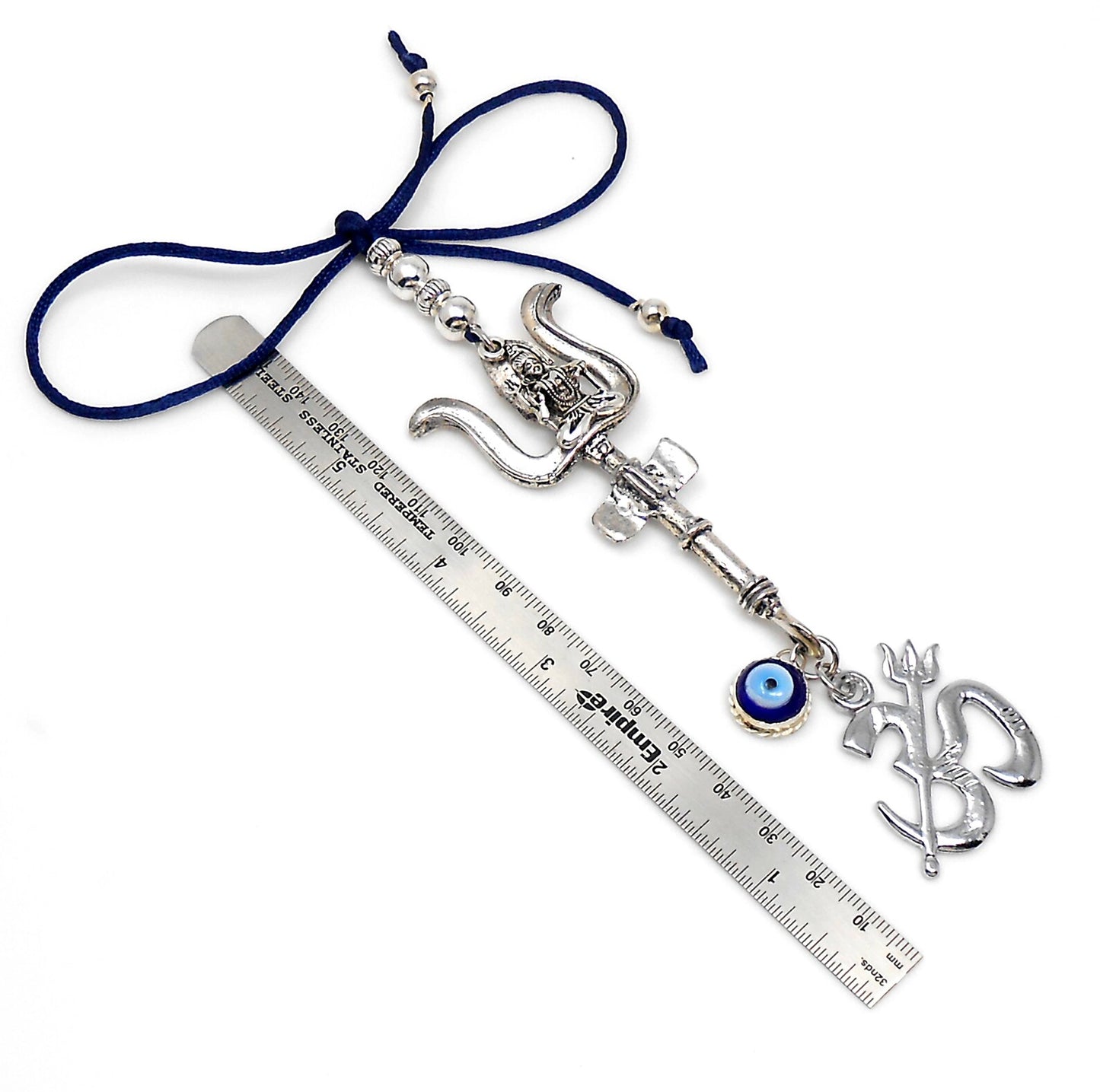 Lord Shiva Trishul and Damroo Pendant Evil Eye Hanging-Lord Shiva Trishul-Mahadev Trishul Pendant Hanging for Door Knob