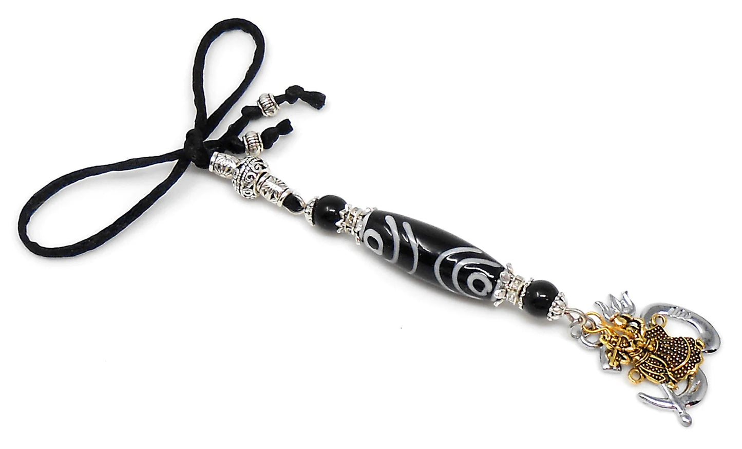 OM | Krishna | Radha Krishna | Evil Eye Protection | Car Rearview Mirror Ornament | Good Luck | Positive Vibes | Positive Vibrations