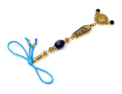 Ganesha | Evil Eye Protection | Car Rearview Mirror Ornament | Good Luck | Happiness | Good Fortune | Success | Prosperity | Spirituality