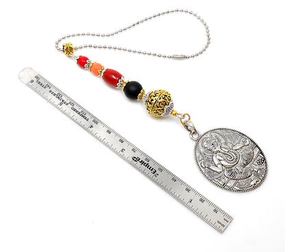 Ganesha | Evil Eye Protection | Car Rearview Mirror Ornament | Good Luck | Happiness | Good Fortune | Success | Prosperity | Spirituality