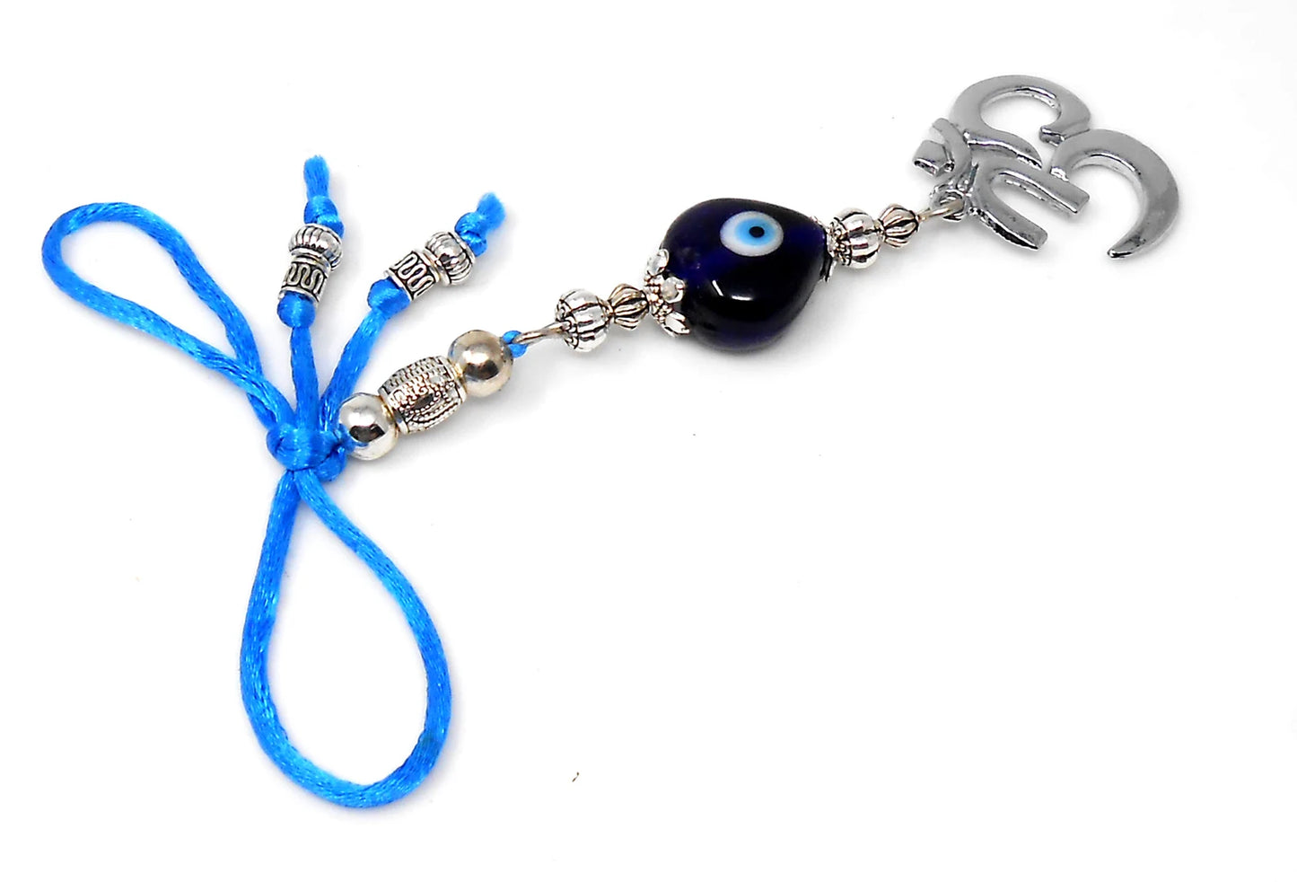 Om Rear View Mirror Car Charm Ornament Hanging-Om Negative Energies Protection Hanging for Good Luck & Good Fortune, Handbag Décor Dangle