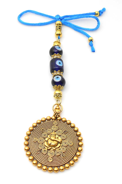 Ganesha | Evil Eye Protection | Car Rearview Mirror Ornament | Good Luck | Happiness | Good Fortune | Success | Prosperity | Spirituality