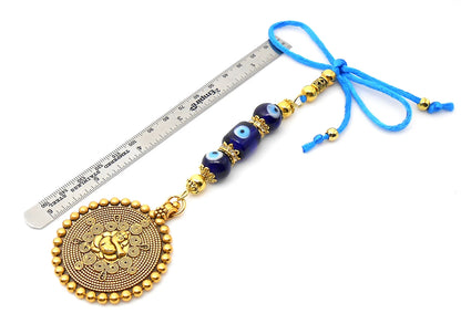 Ganesha | Evil Eye Protection | Car Rearview Mirror Ornament | Good Luck | Happiness | Good Fortune | Success | Prosperity | Spirituality
