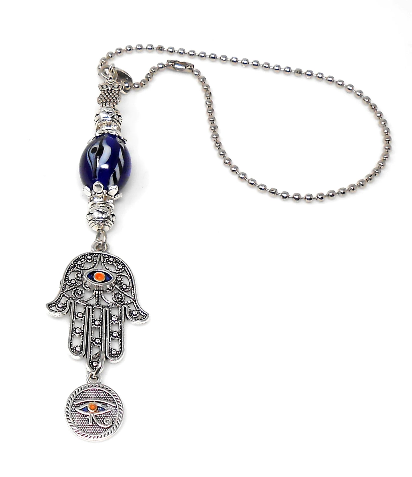 Evil Eye, Hamsa Hand Pendant Evil Eye Protection Car Rear View Mirror Hanging, Hamsa Hand Jewerely, Good Luck Car Decor, Travel Safe Gift