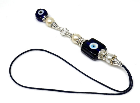 Evil Eye Protection | Bag Backpack Cellphone Case Charm Ornament | Good Luck | Positive Vibes | Transcendence | Angel Watching Over Me