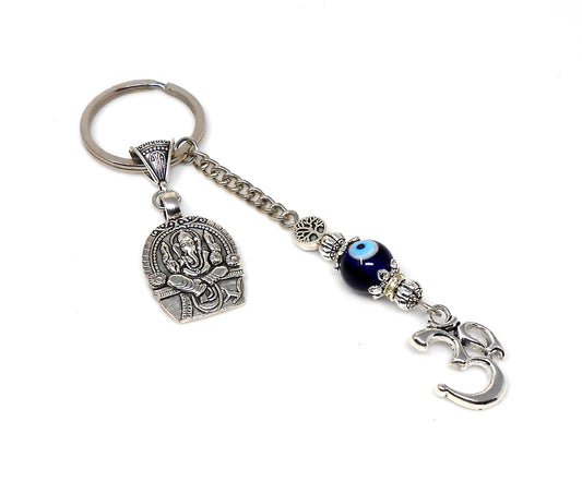 Evil Eye,Evil Eye protection,Ganesh KeyRing for Luck,Success & Power and protection against adversity, Ganesha KeyRing for Obstacles Removal