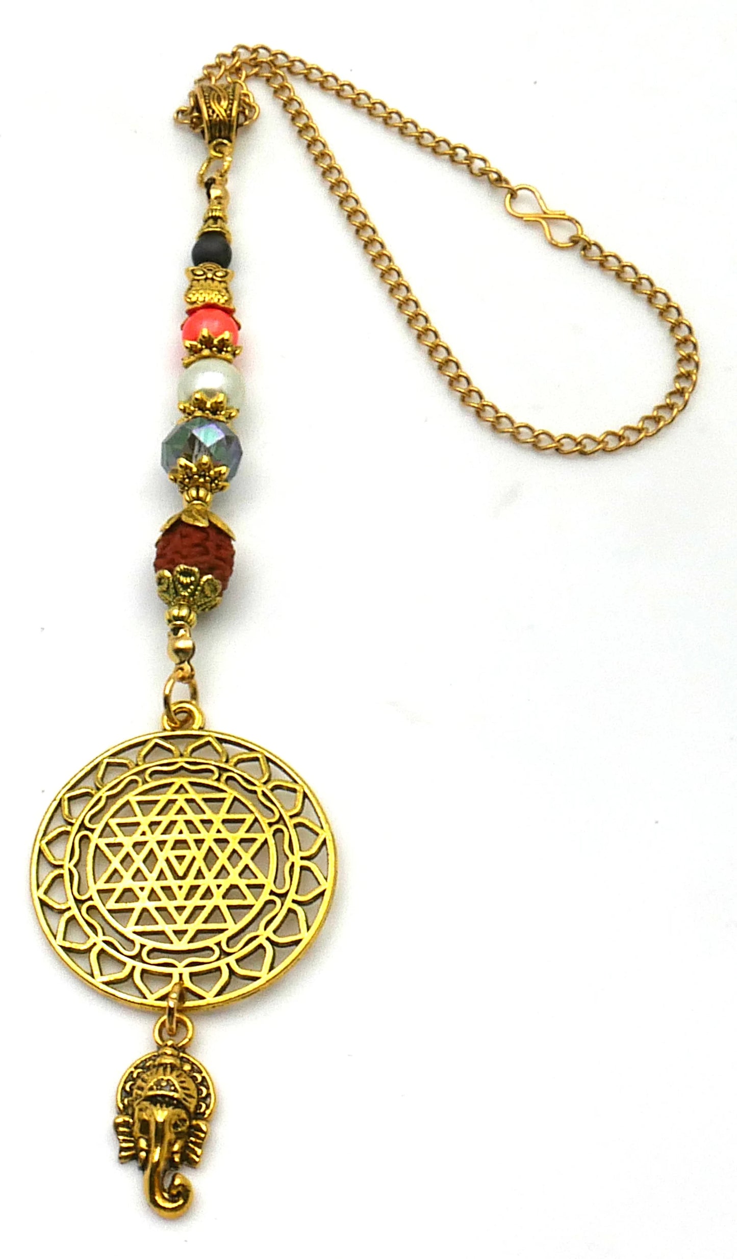 Divine Sri Yantra Evil Eye Protection Hanging-Money Attraction Yantra/Amulet for Good Luck,Success,Fortune,Prosperity & phenomenal Abundance