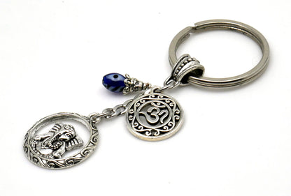 Ganesha | Evil Eye Protection | Car Rearview Mirror Ornament | Good Luck | Happiness | Good Fortune | Success | Prosperity | Spirituality