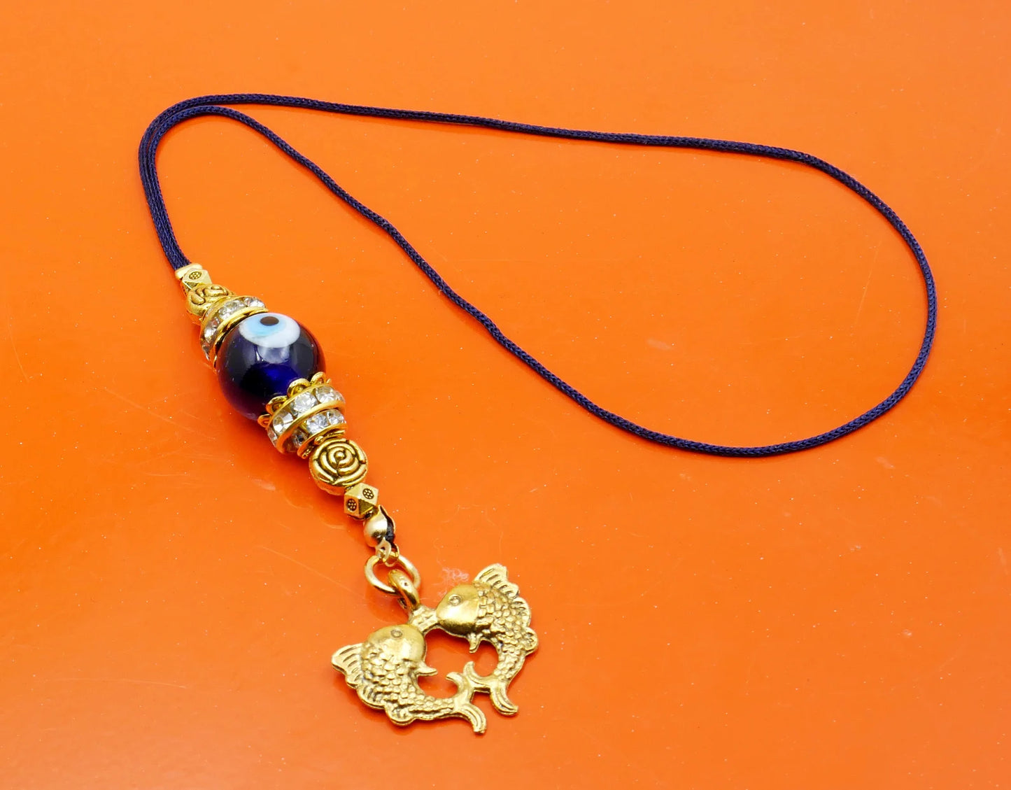 Twin Golden Fish |Evil Eye Protection |Bag Backpack Cellphone Case Charm Ornament |Feng Shui |Good Luck |Prosperity |Good Fortune |Abundance DivineTouchCA 5 out of 5 stars