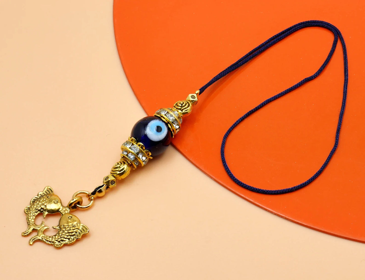 Twin Golden Fish |Evil Eye Protection |Bag Backpack Cellphone Case Charm Ornament |Feng Shui |Good Luck |Prosperity |Good Fortune |Abundance DivineTouchCA 5 out of 5 stars