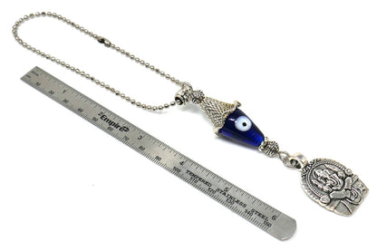 Lord Ganesha Evil Eye Protection Hanging for Home/Car/Office/Business, Namaste Gift for Good Luck