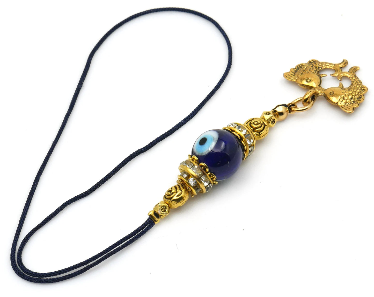 Twin Golden Fish |Evil Eye Protection |Bag Backpack Cellphone Case Charm Ornament |Feng Shui |Good Luck |Prosperity |Good Fortune |Abundance DivineTouchCA 5 out of 5 stars