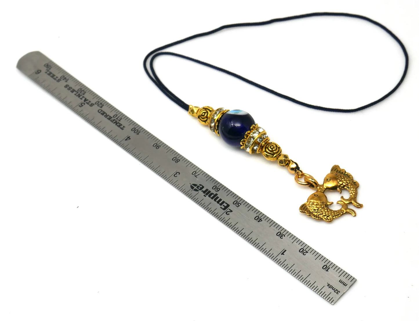 Twin Golden Fish |Evil Eye Protection |Bag Backpack Cellphone Case Charm Ornament |Feng Shui |Good Luck |Prosperity |Good Fortune |Abundance DivineTouchCA 5 out of 5 stars