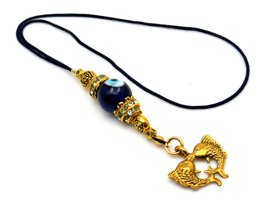 Twin Golden Fish |Evil Eye Protection |Bag Backpack Cellphone Case Charm Ornament |Feng Shui |Good Luck |Prosperity |Good Fortune |Abundance DivineTouchCA 5 out of 5 stars