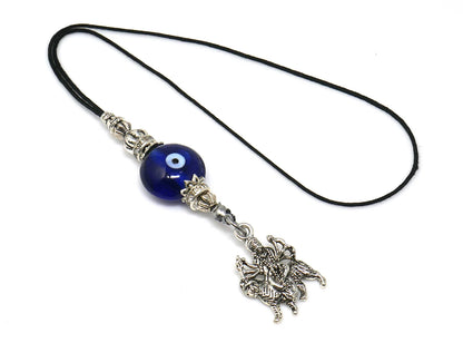 Evil Eye Protection Goddess Durga Maa Kavach(Amulet)-Cell Phone Dangler-Rear View Mirror Car Hanger- Hindu Goddess of Protection & Strength