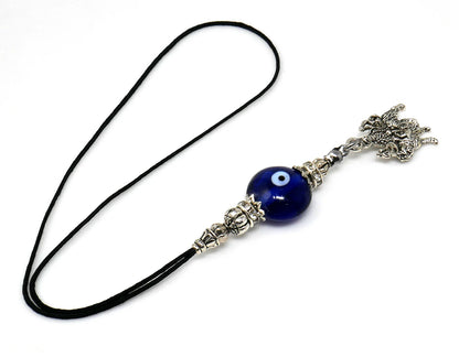 Evil Eye Protection Goddess Durga Maa Kavach(Amulet)-Cell Phone Dangler-Rear View Mirror Car Hanger- Hindu Goddess of Protection & Strength