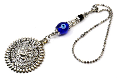 Ganesha | Evil Eye Protection | Bag Backpack Cellphone Case Charm Ornament | Good Luck | Happiness | Good Fortune | Success | Prosperity