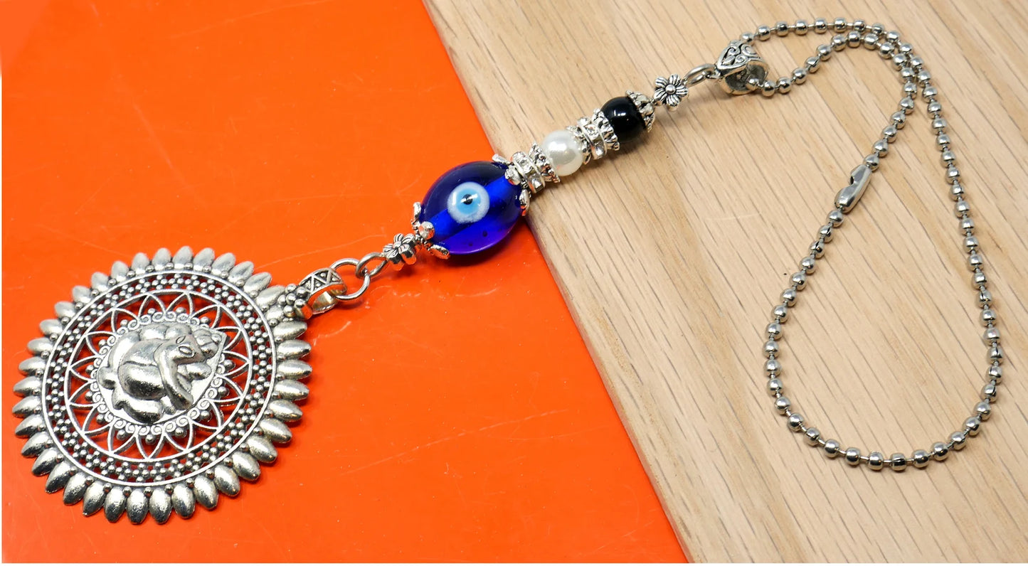 Ganesha | Evil Eye Protection | Bag Backpack Cellphone Case Charm Ornament | Good Luck | Happiness | Good Fortune | Success | Prosperity