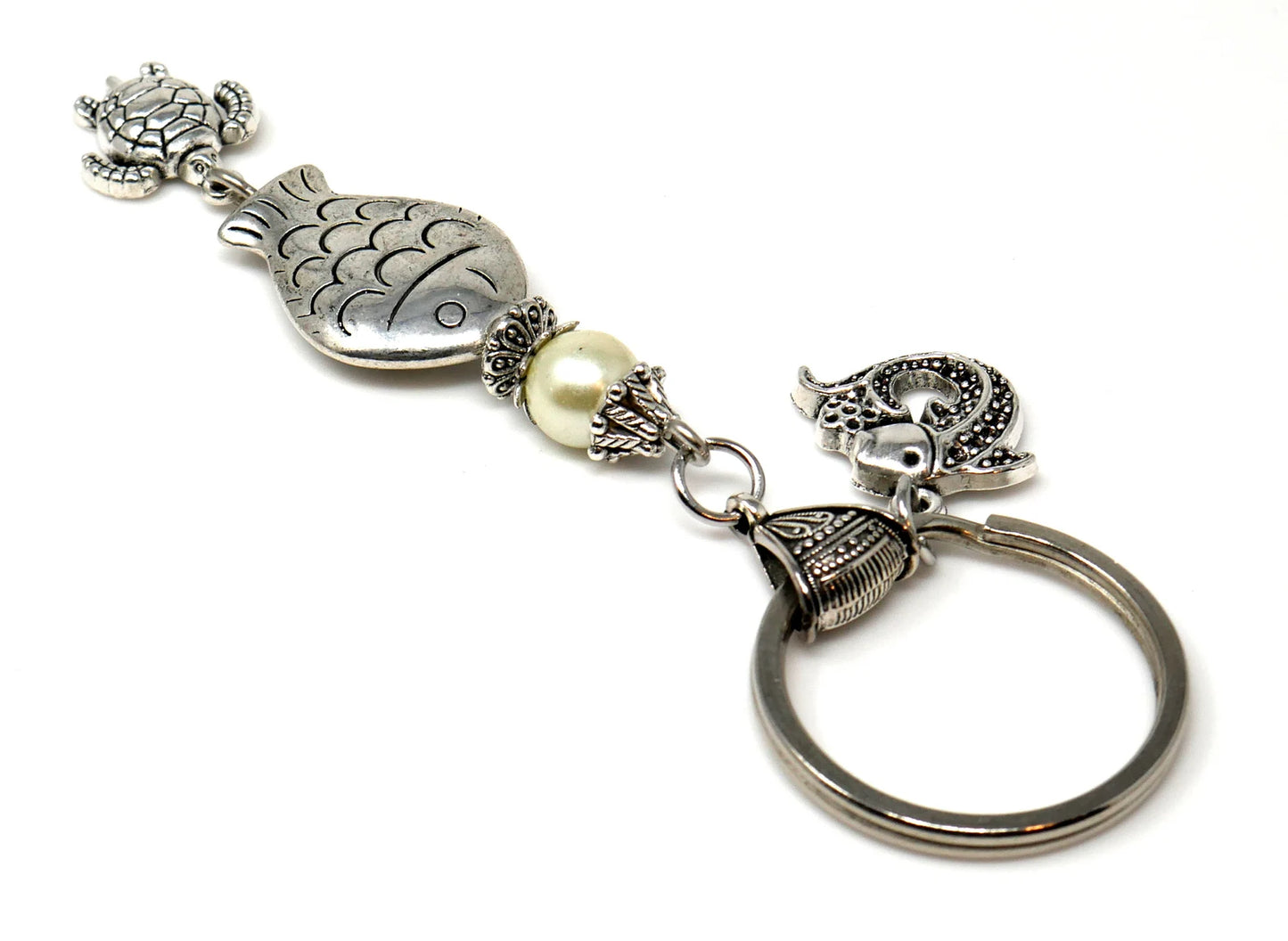 Lucky Fish |Evil Eye Protection | 3D Fish Key Ring |Feng Shui |Good Luck |Prosperity |Good Fortune |Abundance | Lucky Fish Key Ring Gift