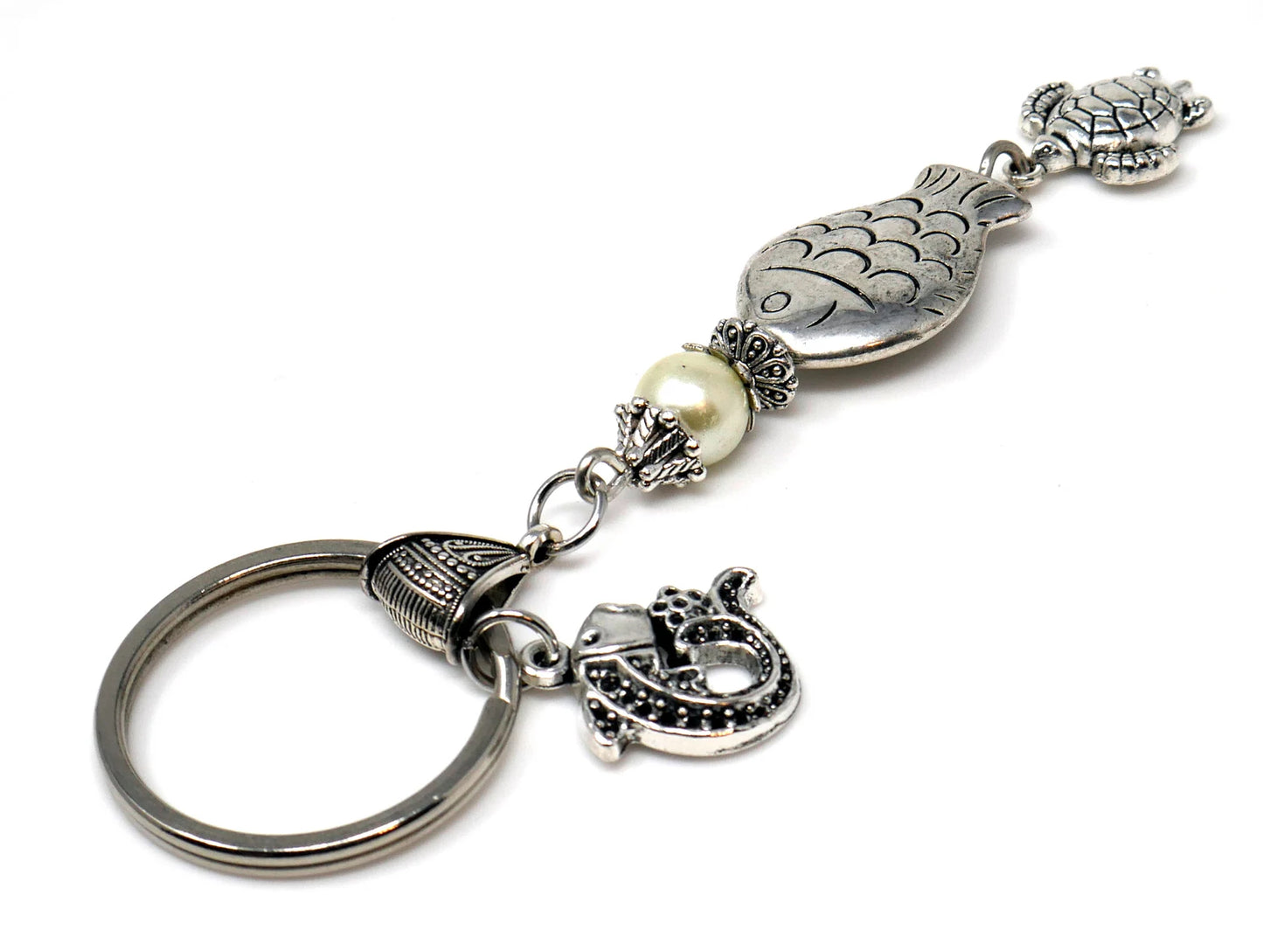 Lucky Fish |Evil Eye Protection | 3D Fish Key Ring |Feng Shui |Good Luck |Prosperity |Good Fortune |Abundance | Lucky Fish Key Ring Gift