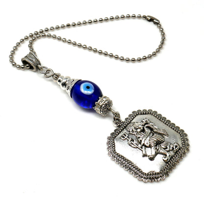 Lord Ganesha Evil Eye Protection Hanging for Buri Nazar/Buri Drishti for Home/Car/Office/Business-Car Rear View Mirror Hanging Charm