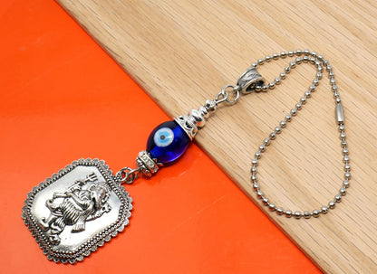 Lord Ganesha Evil Eye Protection Hanging for Buri Nazar/Buri Drishti for Home/Car/Office/Business-Car Rear View Mirror Hanging Charm