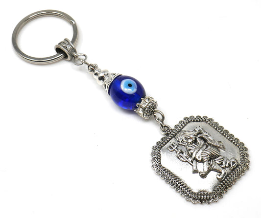 Ganesha | Evil Eye Protection | Car Rearview Mirror Ornament | Good Luck | Happiness | Good Fortune | Success | Prosperity | Spirituality