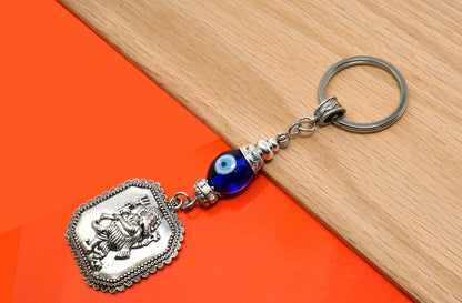 Ganesha | Evil Eye Protection | Car Rearview Mirror Ornament | Good Luck | Happiness | Good Fortune | Success | Prosperity | Spirituality