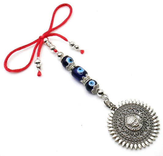 Goddess Maa Durga, Mystic Para Shakti Hindu Deity Of Divine Protection and Blessing, Spiritual Hanging For Car Mirror-Home-Office-Business