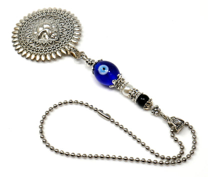 Ganesha | Evil Eye Protection | Bag Backpack Cellphone Case Charm Ornament | Good Luck | Happiness | Good Fortune | Success | Prosperity