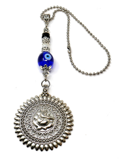 Ganesha | Evil Eye Protection | Bag Backpack Cellphone Case Charm Ornament | Good Luck | Happiness | Good Fortune | Success | Prosperity