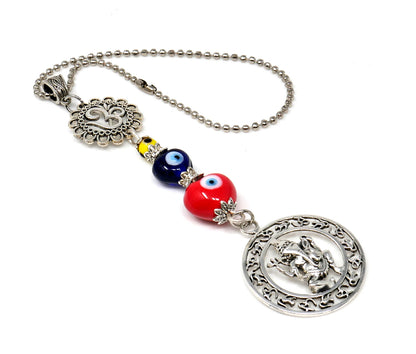 Ganesha | Evil Eye Protection | Bag Backpack Cellphone Case Charm Ornament | Good Luck | Happiness | Good Fortune | Success | Prosperity