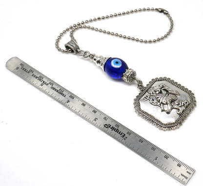 Lord Ganesha Evil Eye Protection Hanging for Buri Nazar/Buri Drishti for Home/Car/Office/Business-Car Rear View Mirror Hanging Charm