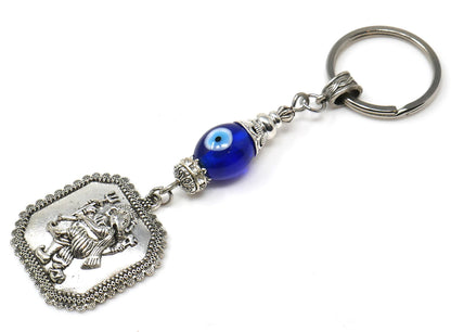 Ganesha | Evil Eye Protection | Car Rearview Mirror Ornament | Good Luck | Happiness | Good Fortune | Success | Prosperity | Spirituality