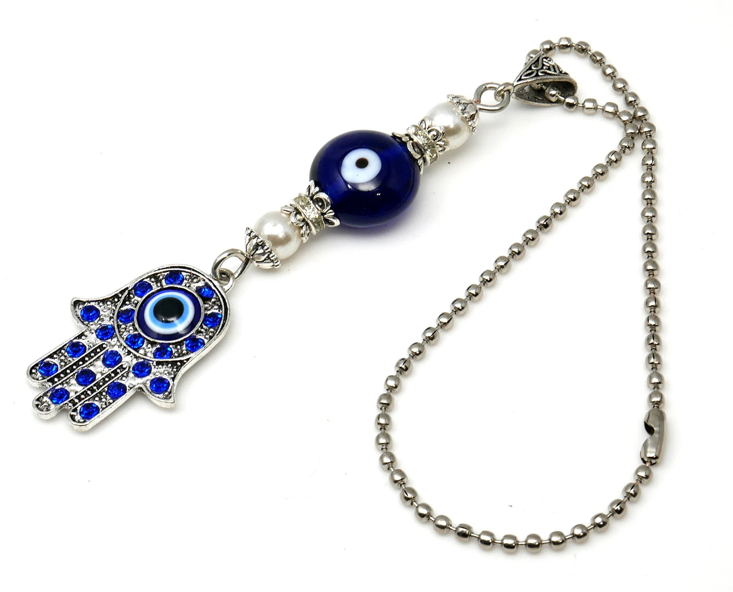 Hamsa Hand, Hamsa Hand Evil Eye protection Car Rear View Mirror Hanging, Hamsa Hand of God for Protection & Good Luck, New Car Gift