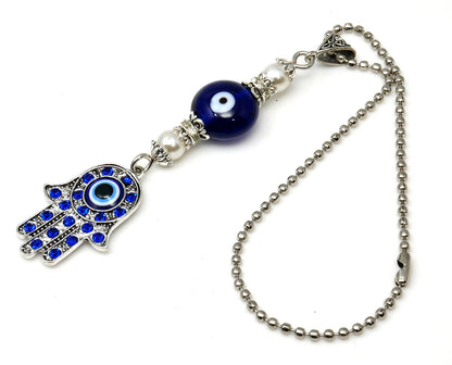 Hamsa Hand, Hamsa Hand Evil Eye protection Car Rear View Mirror Hanging, Hamsa Hand of God for Protection & Good Luck, New Car Gift