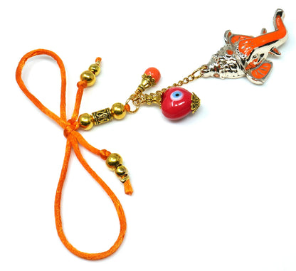 Ganesha | Evil Eye Protection | Car Rearview Mirror Ornament | Good Luck | Happiness | Good Fortune | Success | Prosperity | Spirituality