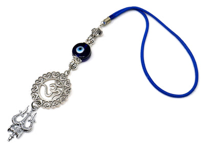 Lord Shiva Trishul and Damroo Pendant Evil Eye Hanging-Lord Shiva Trishul-Mahadev Trishul Pendant Evil Eye Protection Door Knob Hanging