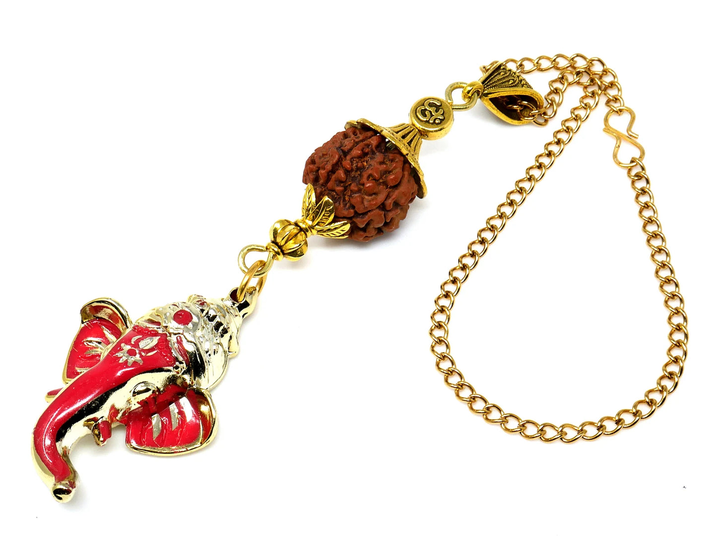Lord Ganesha Car Rearview Mirror Ornamental Hanging | Happiness | Good Luck Fortune & Prosperity | Success in Study | Overcome Obstacles