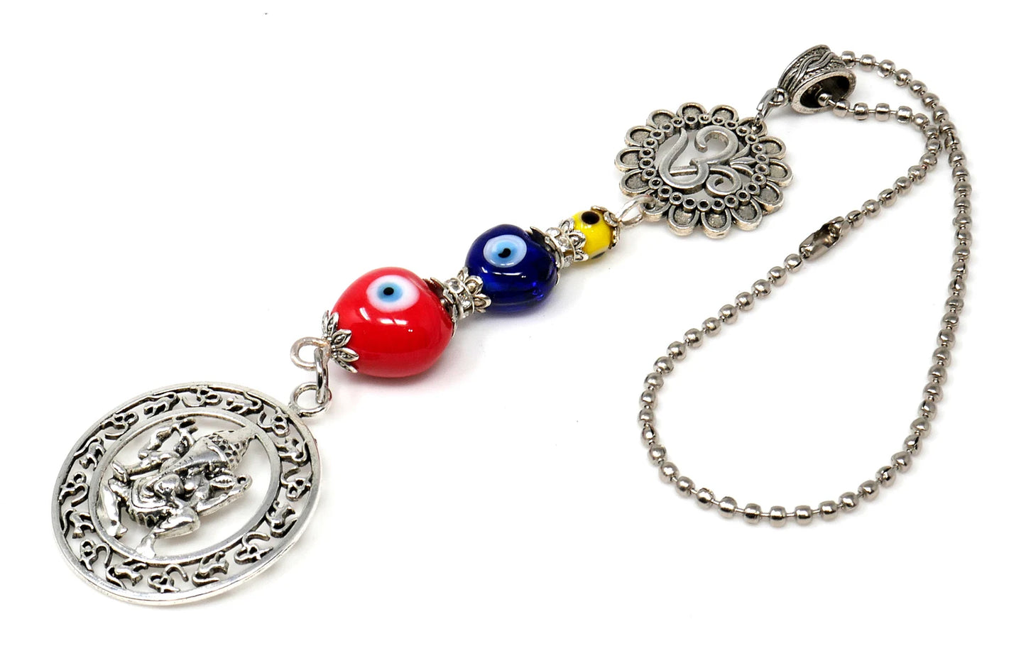 Ganesha | Evil Eye Protection | Bag Backpack Cellphone Case Charm Ornament | Good Luck | Happiness | Good Fortune | Success | Prosperity
