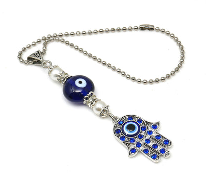 Hamsa Hand, Hamsa Hand Evil Eye protection Car Rear View Mirror Hanging, Hamsa Hand of God for Protection & Good Luck, New Car Gift